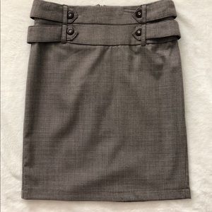 NWT Buttoned Pencil Skirt